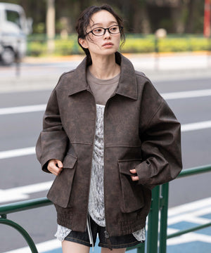 ブラウン モデル：161cm L着用