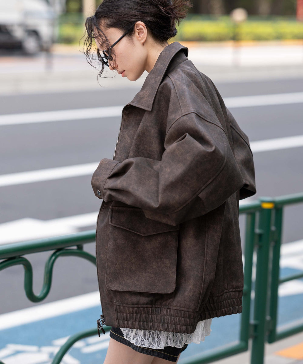 ブラウン モデル：161cm L着用