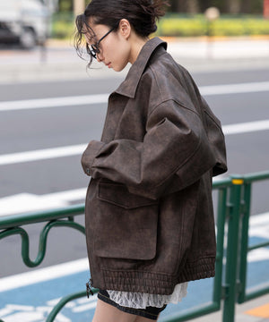 ブラウン モデル：161cm L着用