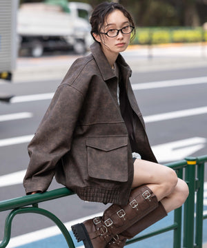 ブラウン モデル：161cm L着用