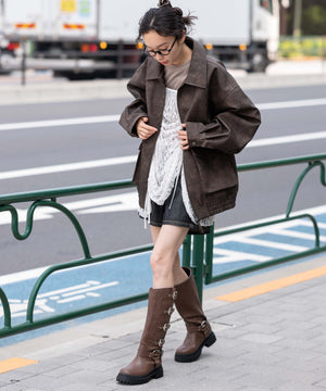 ブラウン モデル：161cm L着用