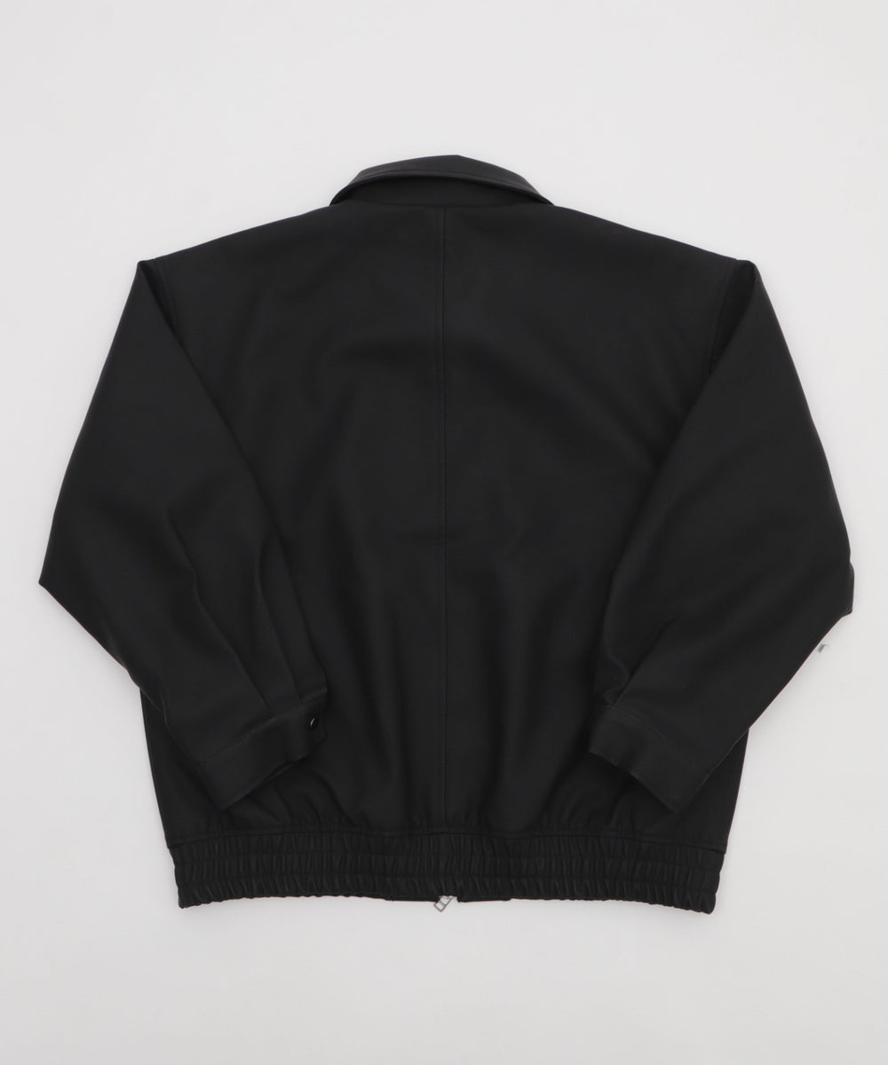 PUダブルZIPフライトブルゾン