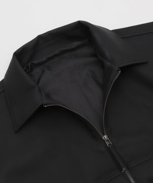 PUダブルZIPフライトブルゾン