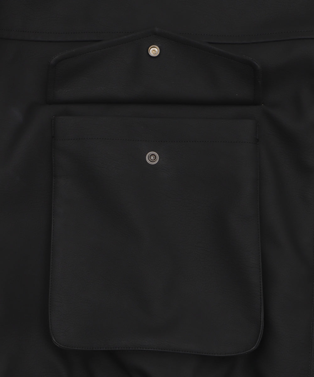 PUダブルZIPフライトブルゾン