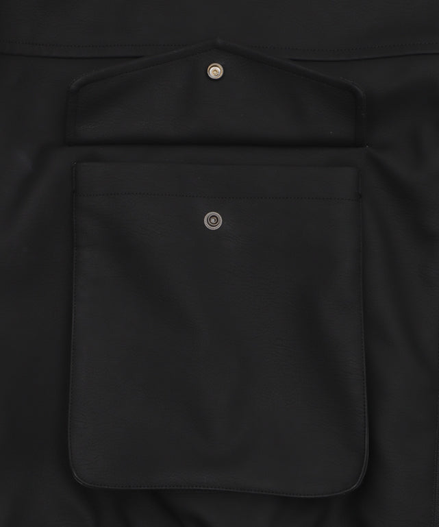 PUダブルZIPフライトブルゾン