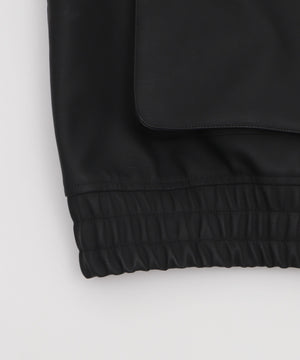 PUダブルZIPフライトブルゾン