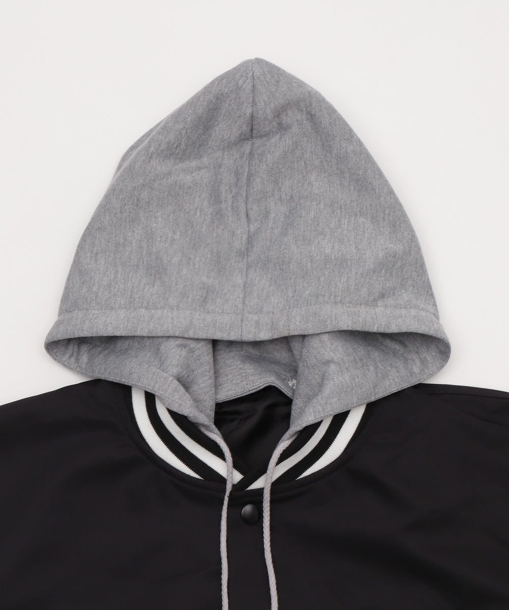 2WAYフードワッペンスタジャン