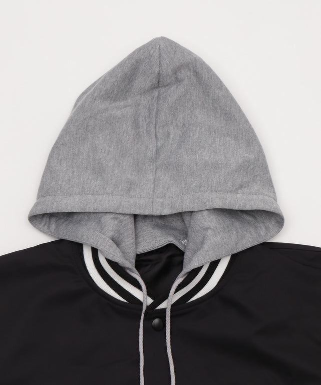 2WAYフードワッペンスタジャン