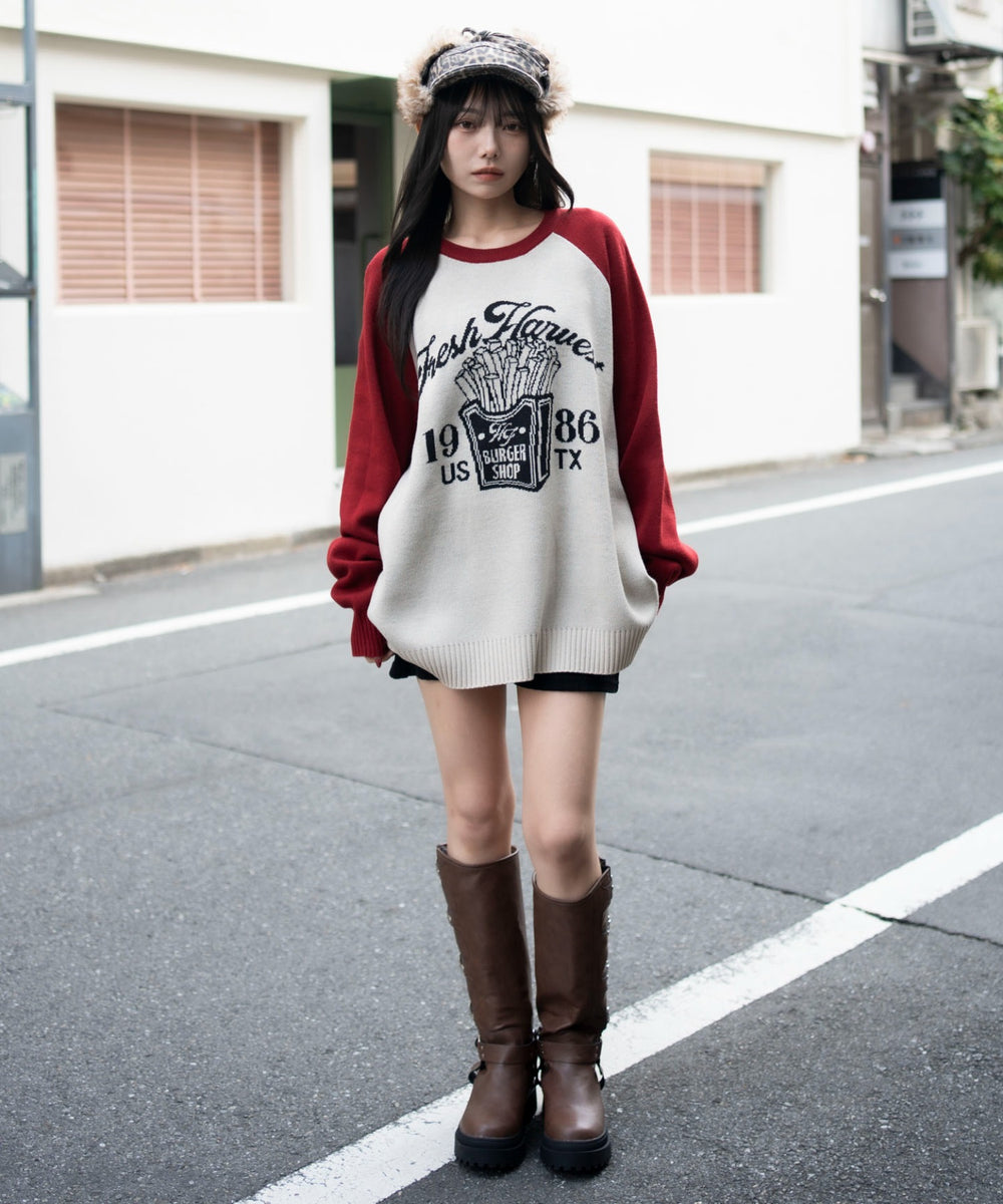 柄８　モデル：159cm L着用