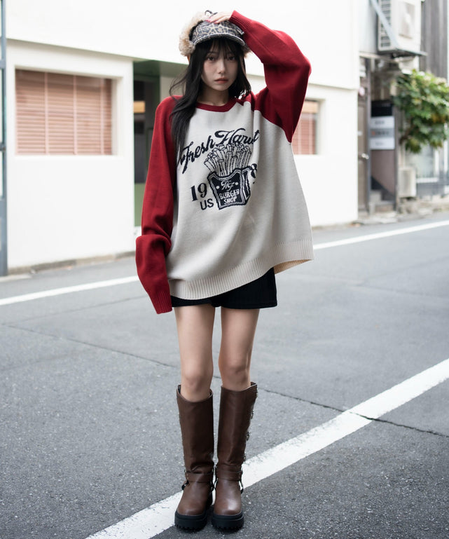 柄８　モデル：159cm L着用