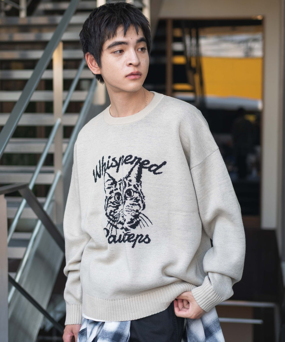 オフホワイト　モデル：180㎝　L着用