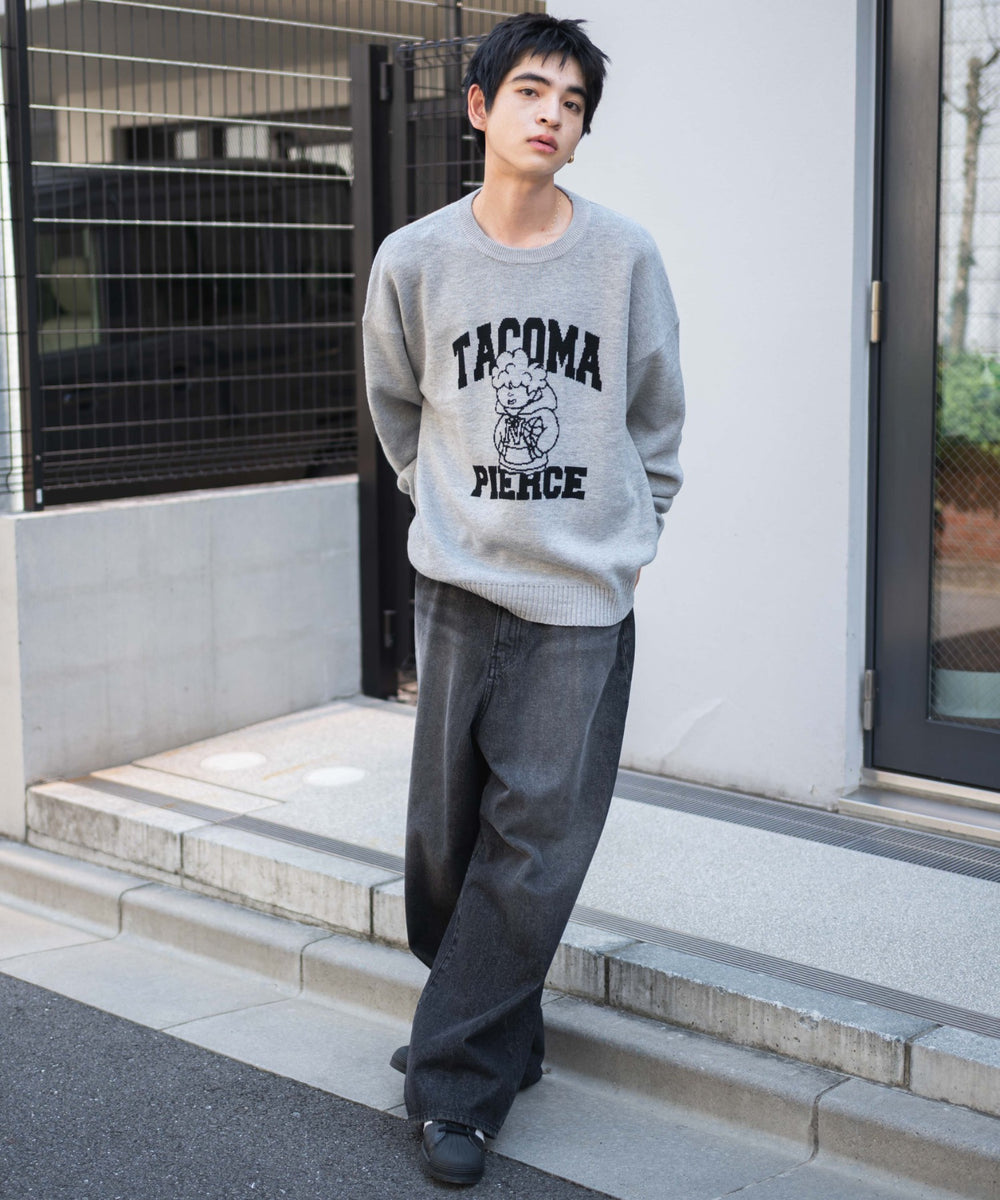 グレー　モデル：180㎝　L着用