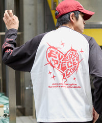 スリーブロゴグラフィックラグランT（LS）