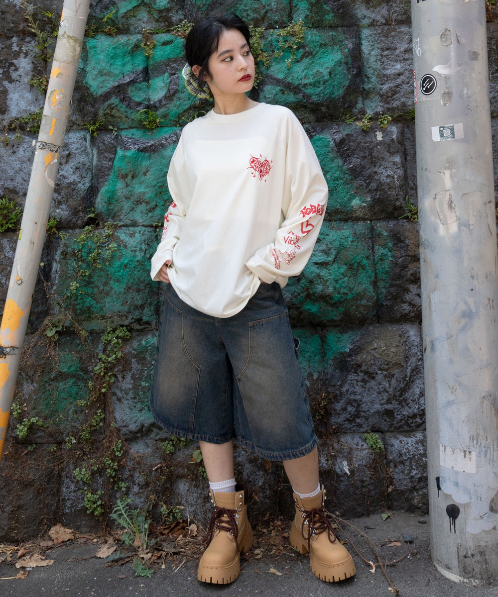 ホワイト モデル：160cm L着用