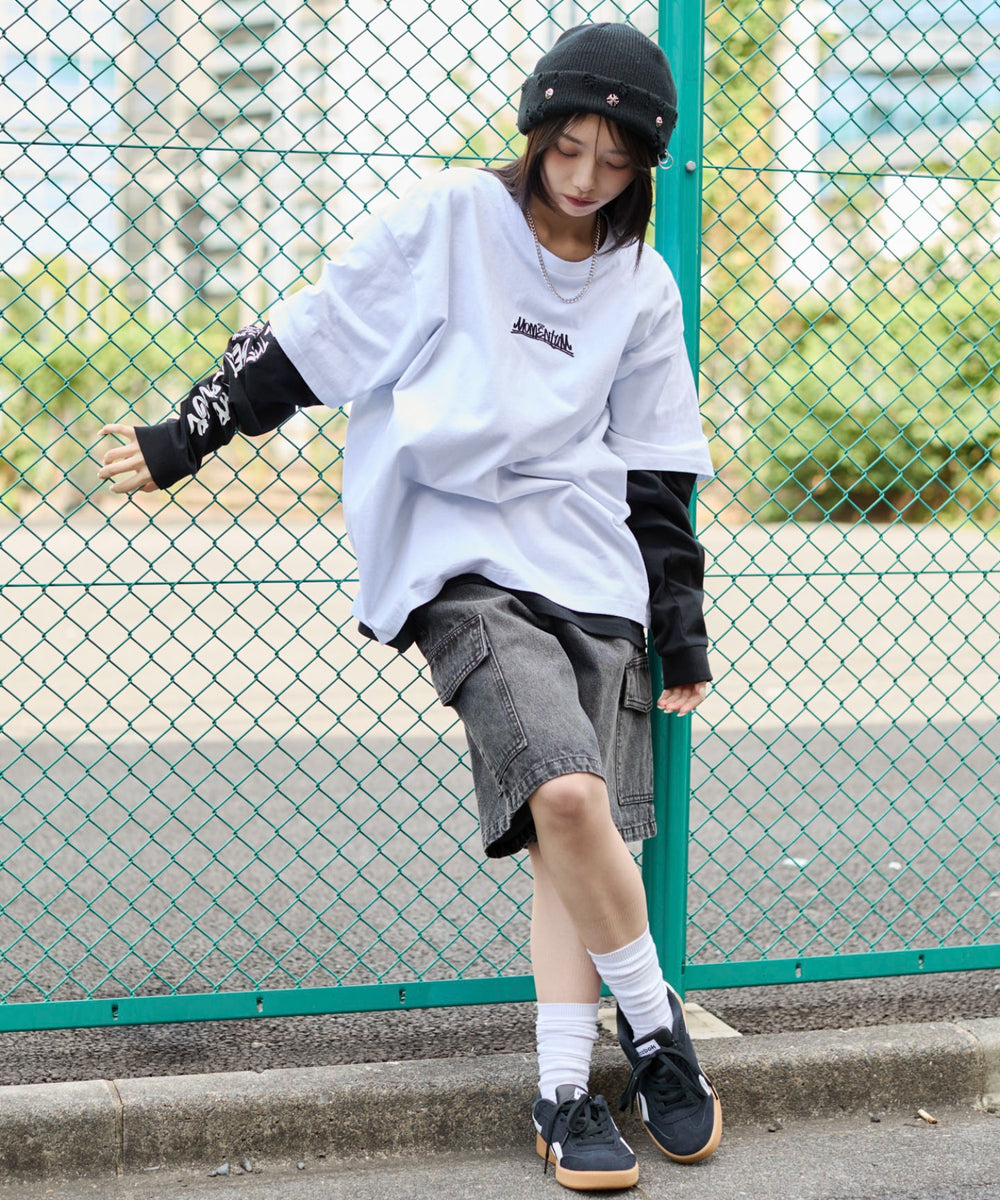 ホワイト　モデル：159cm L着用