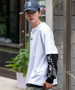 ホワイト　モデル：180㎝　L着用