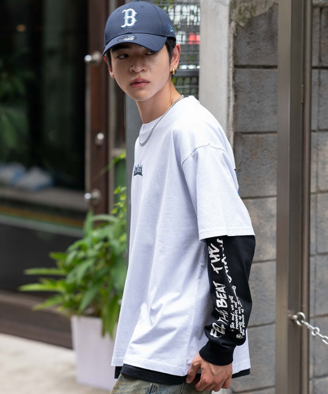 ホワイト　モデル：180㎝　L着用