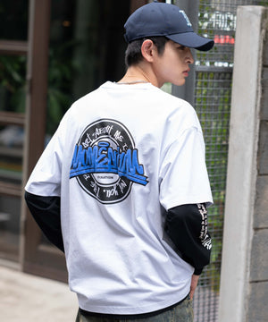 ホワイト　モデル：180㎝　L着用