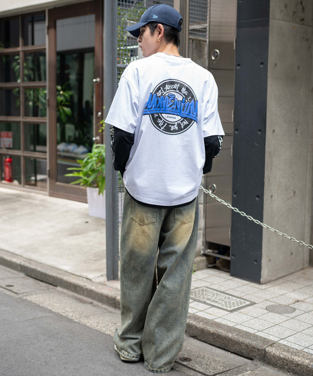 ホワイト　モデル：180㎝　L着用