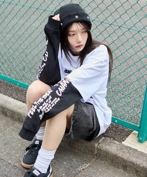 ホワイト　モデル：159cm L着用