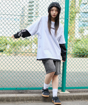 ホワイト　モデル：159cm L着用