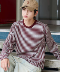 ワイドスリーブボーダーT（LS）