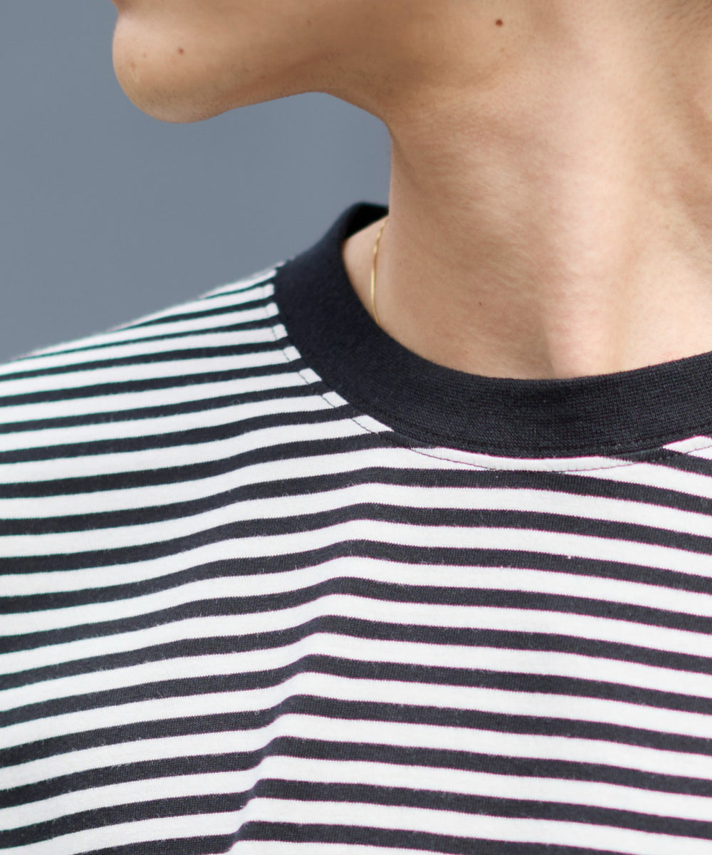 ワイドスリーブボーダーT（LS）