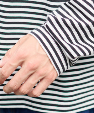 ワイドスリーブボーダーT（LS）