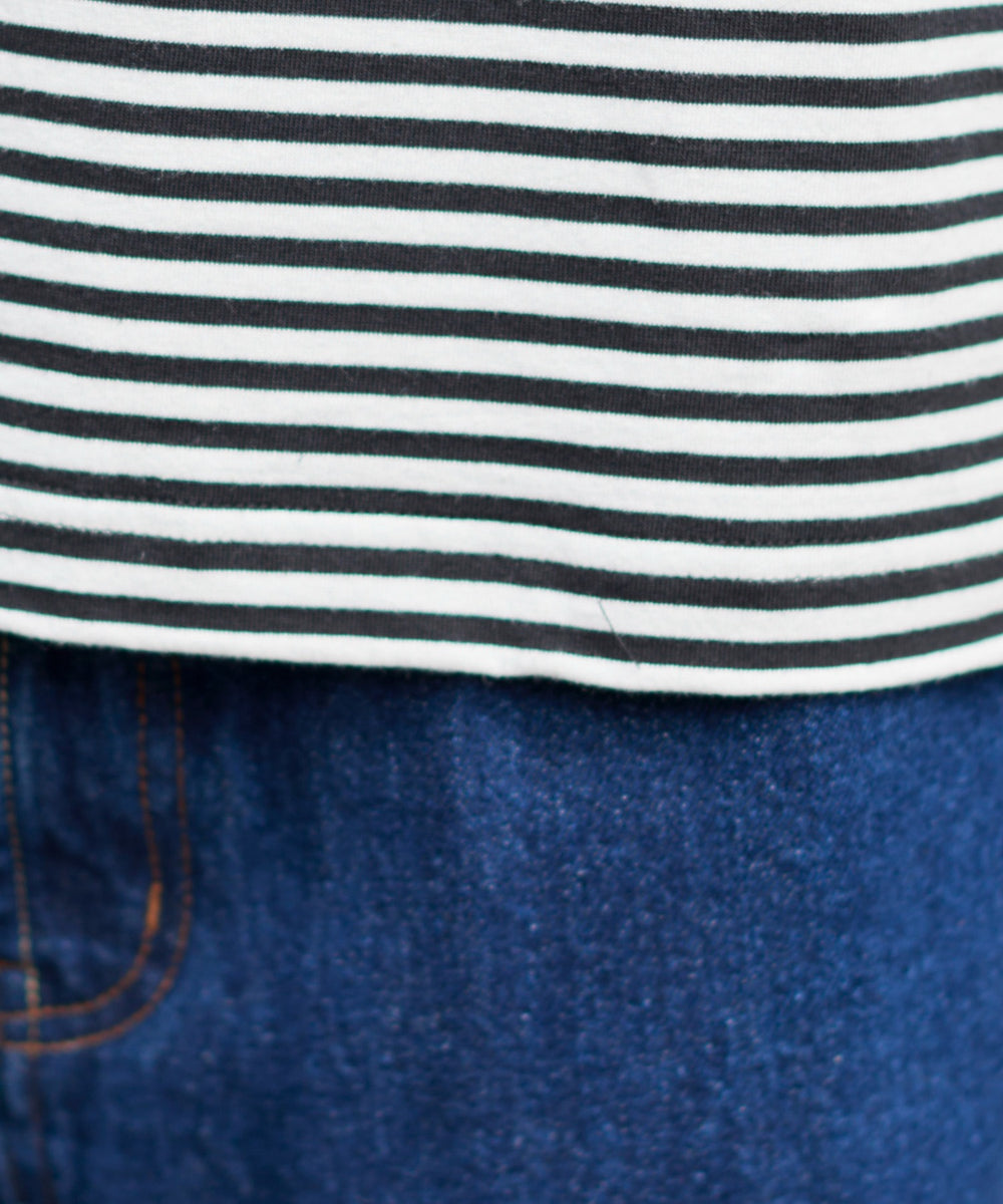 ワイドスリーブボーダーT（LS）