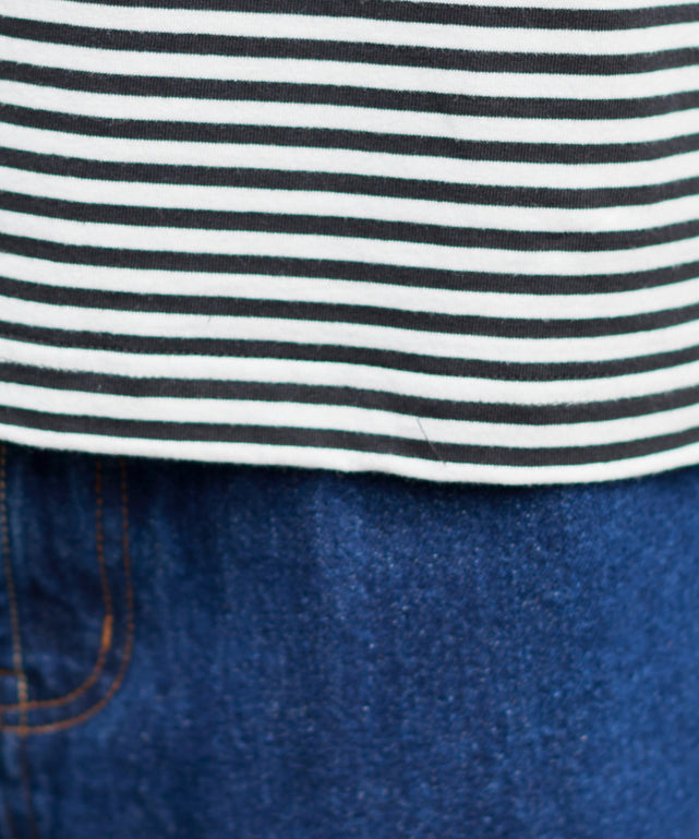 ワイドスリーブボーダーT（LS）