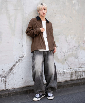 ブラウン モデル：175cm L着用