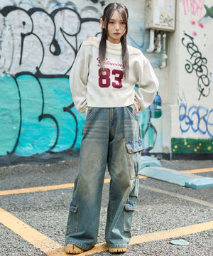 ホワイトアイボリー　モデル：159cm F着用