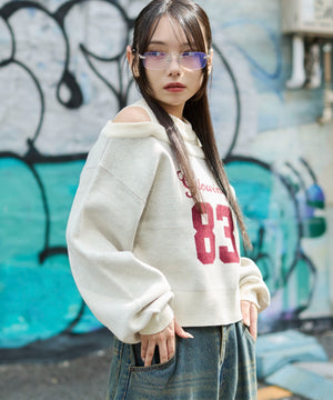 ホワイトアイボリー　モデル：159cm F着用