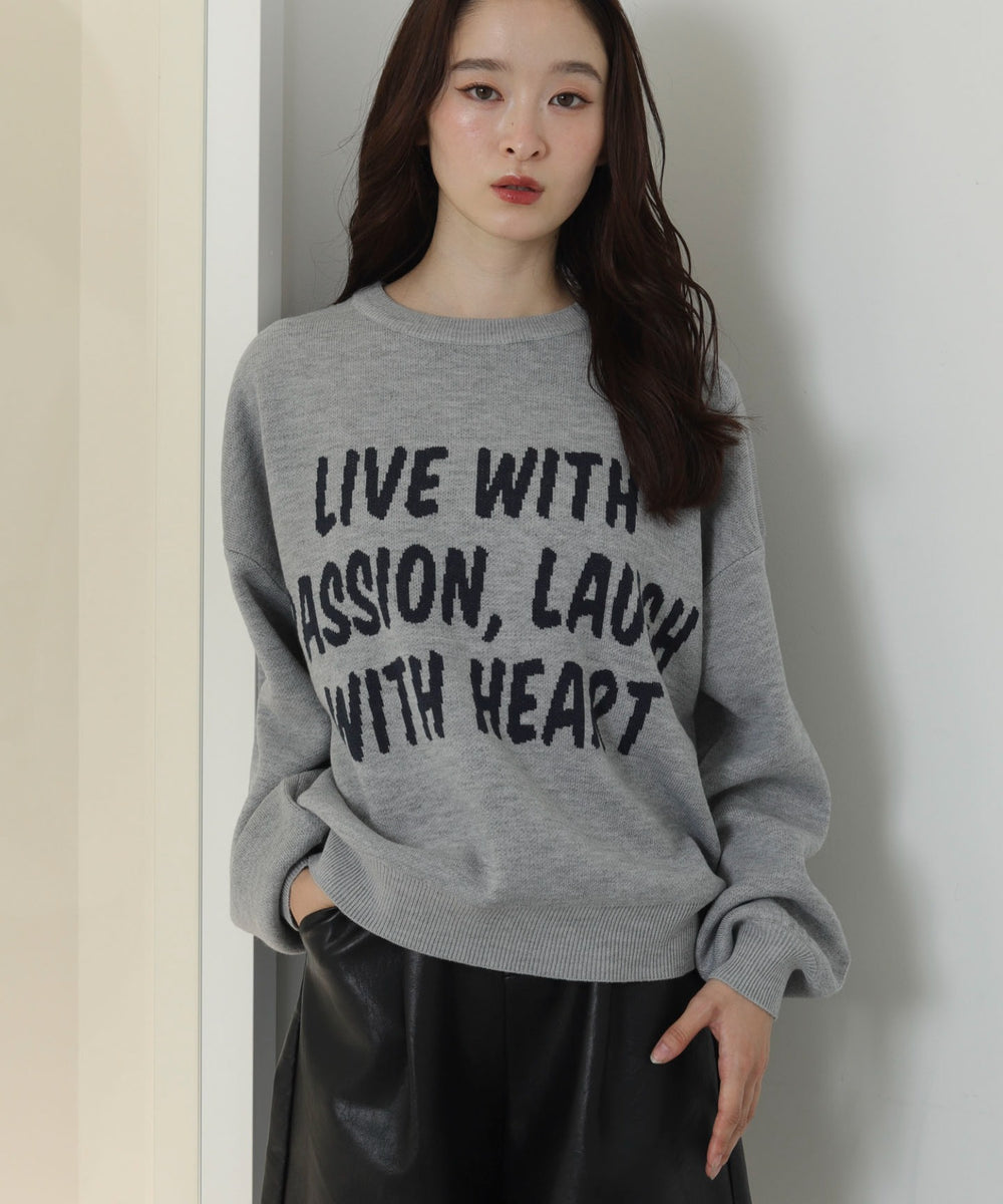 杢グレー　モデル：163cm F着用