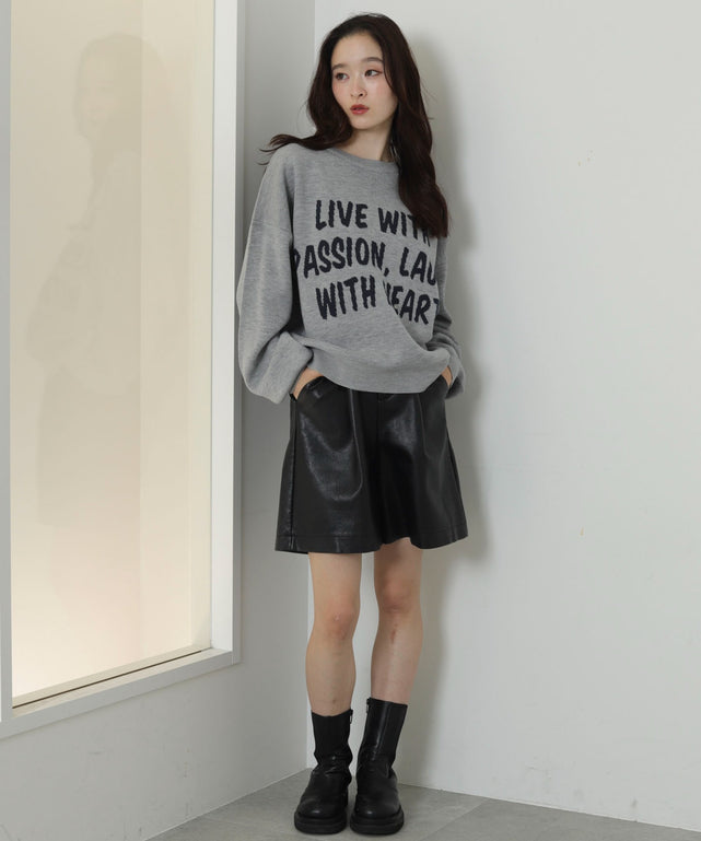 杢グレー　モデル：163cm F着用