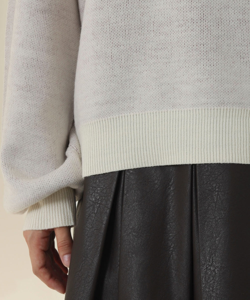 レタリングニットプルオーバー