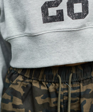 オフショルショートスウェット