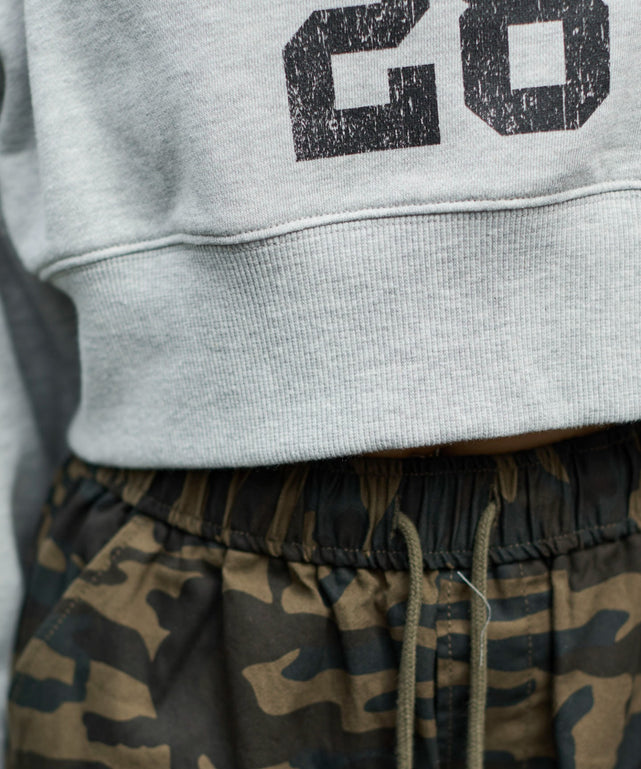 オフショルショートスウェット