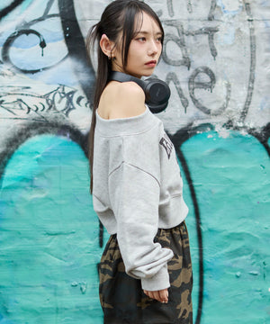 杢グレー　モデル：159cm F着用