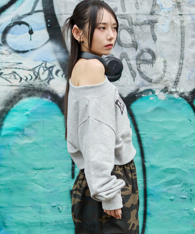 杢グレー　モデル：159cm F着用