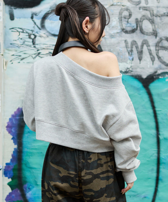 杢グレー　モデル：159cm F着用