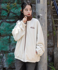 リバーシブルフリースブルゾン