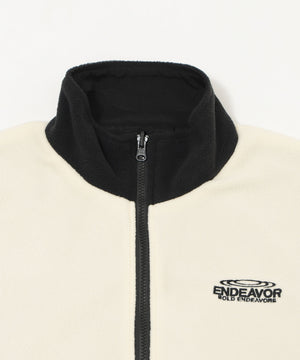 リバーシブルフリースブルゾン