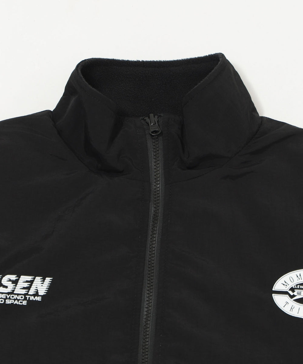 リバーシブルフリースブルゾン