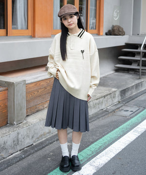 ホワイト　モデル：160㎝　L着用