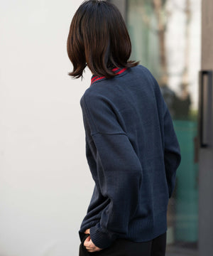 ネイビー モデル：175cm L着用