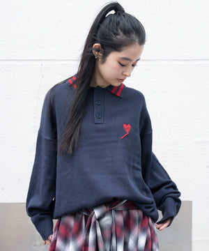 ネイビー　モデル：160㎝　L着用