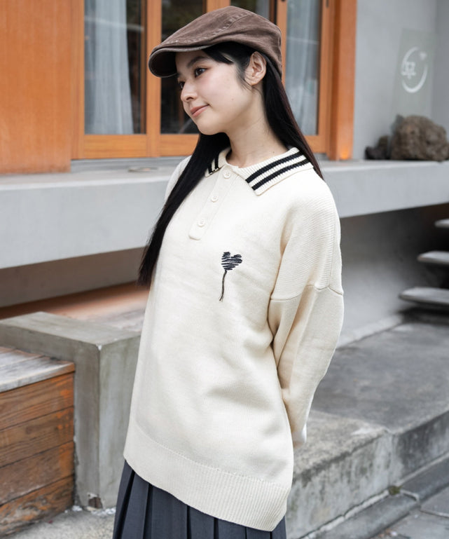 ホワイト　モデル：160㎝　L着用