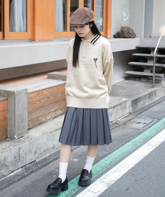 ホワイト　モデル：160㎝　L着用