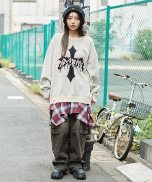 オフホワイト　モデル：159cm L着用